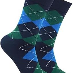 Men's Cotton Argyle Designer Signature Socks-image-25