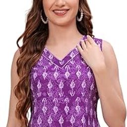|| Women's Cotton Sleeveless Regular Wear Floral Design Casual Short Top Women & Girls-image-62