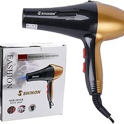 SHINON SH-978 Hair Dryer 2200 Watt, 3 Heat Setting, 2 Speed Settings, Nozzle Concentrator Overheating Protection, Air-inlet Grill, Styling Tool Professional Hair Dryer with cool & hot Air, Gold-24