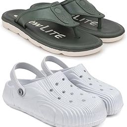 Combo Pack of 2 Slipper/Flip Flops/Slides/Clogs/Sandals for Men (V-Sultan Vs Cl-Wonder)-image-92