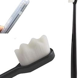 Dumleto Ultra Soft Bristle Toothbrush for Sensitive Gums | Deep Cleaning Manual Tooth Brush with Wavy Bristles | Gentle Oral Care for Adults & Kids PACK OF 1-image-19