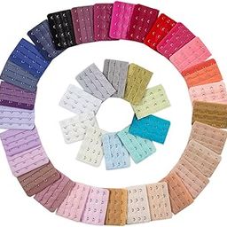 20 Pcs Elastic 4 Or 5 Hook Bra Strap Extenders Bra Extension for Women 4 Hooks-picture-13