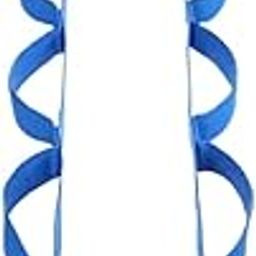 SAZ DEKOR Yoga Strap Stretch Band 12 Loops Non Elastic for Fitness Athletic Gymnastics Blue-image-2