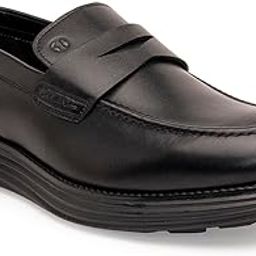 Sophisticated Dual-Tone Leather Loafers with Enhanced Comfort-image-61