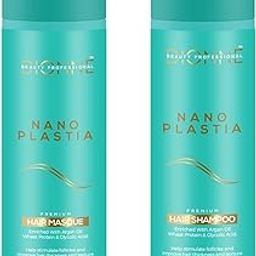 DIONNE BEAUTY PROFESSIONAL Nano Plastia Hair Shampoo 320ml & Hair Masque 300ml – Nourishing Sulfate & Paraben-Free Formula with Argan Oil & Wheat Protein for Thicker, Stronger Hair-40