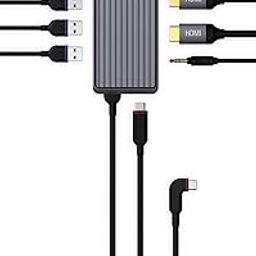 USB-C 10-Port Dual Screen Hub Grey 100W-22