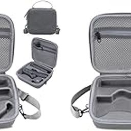 ZORBES® Storage Nylon Bag Osmo Mobile 6 Hard Shell Portable Carrying Case with Shoulder Belt Accessories Travel Grey 2PCS-image-56