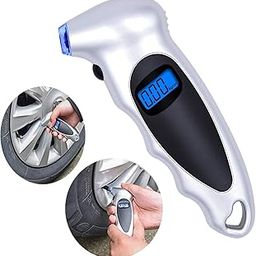 Kixre Digital Tire Pressure Gauge, 150 PSI 4 Settings for Auto Car Motorcycle, Tire Gauge Air Tire Gauge Monitor Barometer Tyre Tester Meter with Backlit LCD and Non-Slip Grip-picture-4