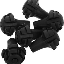 BIUDECO 6pcs Heavy Duty Rubber Tips for Trekking Poles Walking Canes Non- Covers for Hiking Stick Replacement Shock Absorbing Easy Installation-image-9