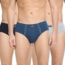 Originals Men's Cotton Brief Snug Fit Solid Innerwear - Salsa Brief (Pack of 3)-image-44