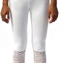 Bottom Lace/Net 3/4th Leggings for Girl's and Women's-image-59