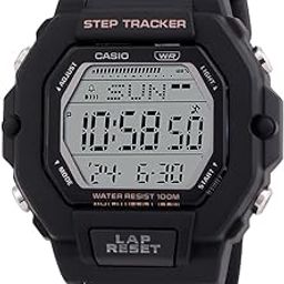 Unisex Plastic Digital Black Dial Watch-Lws-2200H-1Avdf, Band Color-Black-36