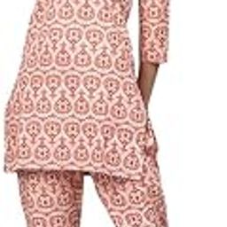 Women's Cotton Printed Straight Night Suit Set with Top & Pyjamas-image-15
