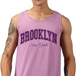 Regular Fit Printed Cotton Blend Vest/Tank Top for Men, Running and Outdoor-image-8