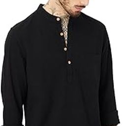 Men's Cotton Regular Fit Solid Regular Kurta-image-45