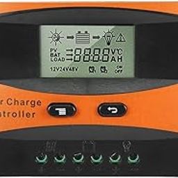 MPPT Solar Charge Controller, 12/24V 20A Automatic Solar Panel Charge Controller LCD Display PWM Solar Panel Regulator-30