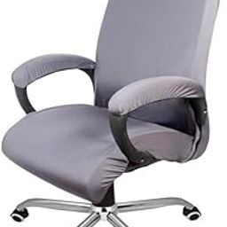 The Furnishing Tree Spandex Boss Chair Cover with Handle Cover Grey Set of 1-image-24