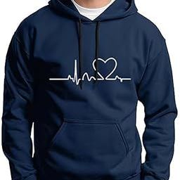 Fleece Full Sleeves Hooded Sweatshirt for Men-image-6