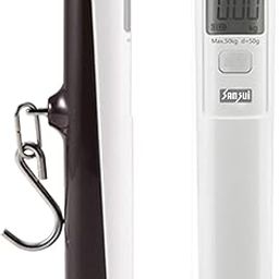 Sansui Battery-Free Portable Digital Luggage Scale with Metal Hook (50 kg, White)-20