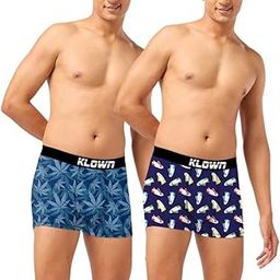 Pack of 2 Printed Trunk for Men | Cotton Blend | Soft & Stretchable | Stylish Men's Underwear | Comfortable Fit | Assorted Prints | Innerwear for Men |Dark Blue::Light Blue-image-94