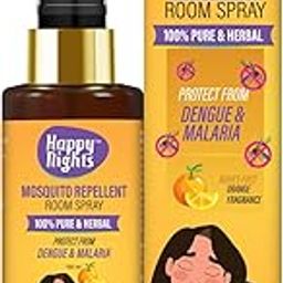 Happy Nights Herbal Mosquito Repellent Room Spray | Orange Fragrance | Effective Protection from Mosquito | Anti Mosquito Spray for Room | Safe for Babies & Pets | 100ml (Pack of 1)-image-13