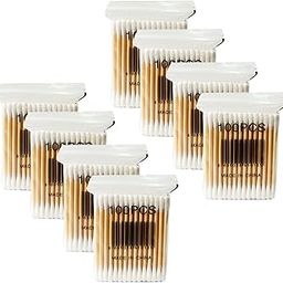 Cotton Swabs for Ear Cleaning, Wooden Cotton Swabs for Ear Cleaning, Beauty, Baby Care, and Multipurpose Use - 600 Sticks (Pack of 8)-picture-20