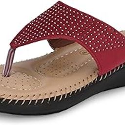 Women's Thong Sandals | Comfortable Ortho Care Sandals For Ladies | Fashion Wear Sandal & Chappal |Stylish & Durable | Premium Comfort & Quality | Soft Cushioned for More comfort (2855)-picture-30