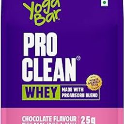Yogabar ProClean Whey Protein Blend 1.5 lbs | Chocolate Flavor with Monk Fruit & Dates | 25g Protein per Serve | Monk Fruit Sweetened Whey Protein Concentrate + Isolate | Clean & Light | Patented & Clinically Tested Pro-Absorb Blend-17