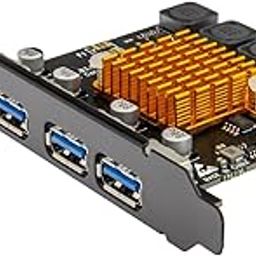 4 Ports Super Speed 5Gbps USB 3.0 PCI Express Expansion Card for ZimaBoard Windows Linux Desktop PCs, Built in Self-Powered Technology, No Need Additional Power Supply-image-26
