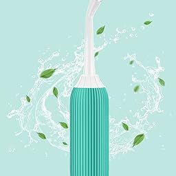 ELECTOMANIA ® 500ML Plastic Retractable Handheld Bidet Portable of Antislip, Bidet Angled Nozzle Spray with Travel Bag (Green)-3
