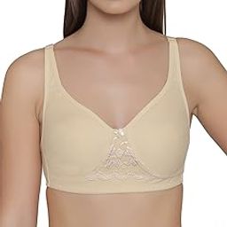 Women's Cotton Rich Double Layered Non-Wired T-Shirt Bra-picture-37