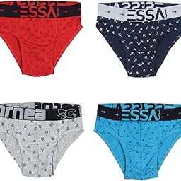 Men's Printed Briefs – Pack of 4 | Comfortable Stretchable Fabric | Broad Waistband for Secure Fit | Seamless Design for Ultimate Comfort | Durable & Easy Care-image-41