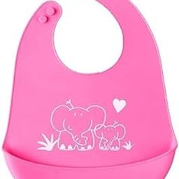 TONY STARK Mess Free Silicone Bib for Baby, Soft & Comfortable Baby Essentials Item for Feeding & Weaning Adjustable Baby Apron Baby Items-22