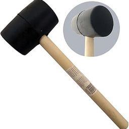 ARTESIA TOOL 10.5" (26.7 cm) Rubber Mallet | 8 Ounce Weight | Ideal To Use Gentle on Soft Materials | 1 7/8" (4.8 cm) Striking Diameter | Wooden Handle-image-15