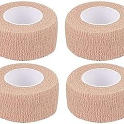 MuscleFix Breathable Self Adhesive Wrap, Athletic, Non Woven Cohesive Bandage – for Sports, First Aid Medical, Wrist, Swelling (2.5 cm, 4.5 mtr) Pack of 4 (Beige)-image-34