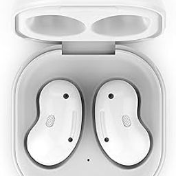 Charging Case Replacement Case, Earbuds Charging Case for Galaxy Buds Live SM R180, with LED Power Display and Multiple Protection, White-image-26