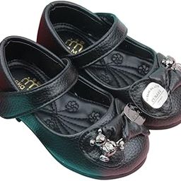 18 To 24 Months Synthetic Leather Ballerinas/Belly Sandal/Booties for Girls (Black)-BT4878-image-89
