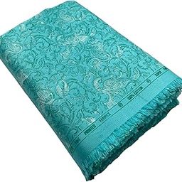 Pure Cotton Satin Party Festival Wear Fabric - Shirt Piece - 1.60M / 58 Inches-image-12