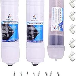 KRPLUS® Pre Carbon Filter, Sediment Filter, Mineral Cartridge, RO Clamps With Elbow Connector, Inline Filter Set, UV RO Service Kit for All RO Water Purifier (Set Of 3)-image-76