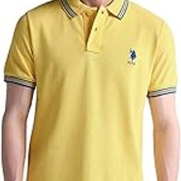 Men's Solid Fitted Polo Shirt-image-55