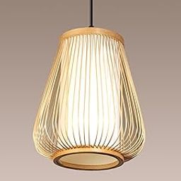 Habere India-All the Cultures Fabricating India Pendant Light | Bamboo Pendant Lamp | Bamboo Lampshade | Boho Lamps for Cafe | Rattan Lampshade | Wicker Interior Lamp (Design 02)-image-28