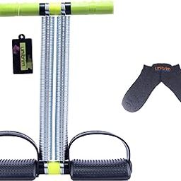 unitrim Double Spring Tummy Trimmer For Male Best Ab Exerciser – No. 1 Rated Fitness Equipment for Home – Lifetime Service Warranty With Socks Free (14 Inch Spring)-image-47