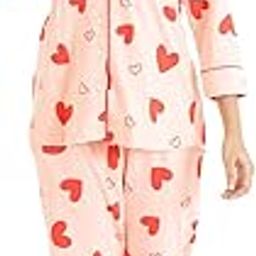 Women's Cotton Printed Nightsuit | Pajama Set | Queen of Hearts Loungewear Set-picture-37