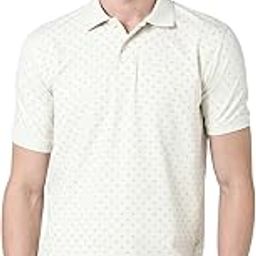 Men White Print Polo Neck Polo T-Shirts-image-53