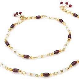 Gold Toned Plated Artificial Stones Payal Anklet for Women and Girls -AK5167-3
