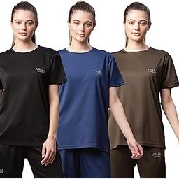 Regular Fit Women Tshirts Pack of 3-MACK57689-25