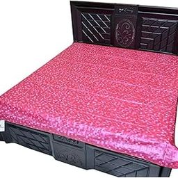Kuber Industries Waterproof PVC Double Mattress Protector - Pink, Standard-image-67