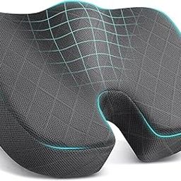 Rylan Orthopedic Coccyx Cushion for Tailbone Pain Car Seat Cushions for Chair Tailbone Pillow for Sitting Seat Cushion for Car Driving Seat Sitting Pillow Coccyx Seat Cushion for Chair. (Grey)-picture-15