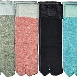 Nicsy Women's Ankle Length Woolen Socks in Side Fur Pack 4pair Free Size-picture-12