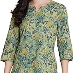 Jaipuri Cotton Printed Short Kurti for Women-image-56